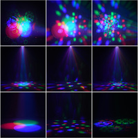 Projecteur d'effets de scène LED laser stroboscopique 5-en-1 OEM/ODM 50W RGB DMX512 à activation sonore pour discothèque, soirée et événement