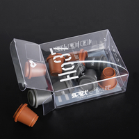 Boîte en Carton sur Mesure pour Capsules de Café à Dose Individuelle "Drip Americano" Bleu Gris 7, 10, 16 Tasses, Avec Ligne Déchirable