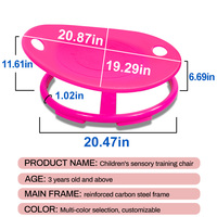 Chaise Pivotante Sensorielle pour Enfants Autistes, Équipement d'Entraînement Rotatif pour la Coordination Corporelle, Chaise à Bascule Sensorielle
