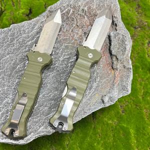 أعلى المبيعات سميكة CTS XHP نقطة الرمح سكين جيب مدمجة مع قفل خلفي مقبض G10 أخضر بقاء مع مشبك - Product Image 4