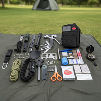 Kit d'outils de survie pour le camping en plein air, sac de fournitures multifonctions pour la survie en cas d'urgence, modèle NJH-83