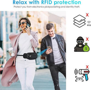 Sac banane RFID grande capacité, étanche, réglable, <span class=keywords><strong>pour</strong></span> voyage, course à pied, shopping, randonnée - Product Image 6