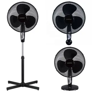 50W 220v Custom Household Plastic Air Cooling Round Cross Base Wall Table Top Pedestal 3 In 1 16 Inch Stand Fan