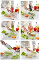 LOVFE Bestseller Keukenaccessoires Roestvrijstalen messen Mandoline Snijder Groentehakker voor Fruit Ui Aardappel