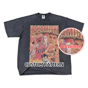 Camiseta Unisex de Estilo Urbano Vintage, Holgada y Bien Diseñada, 250GSM, Algodón, Impresión DTG, Logotipo Colorido en Gran Área - Product Image 2