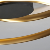 Plafonnier LED ovale moderne en or, luminaire encastré en acrylique pour salon, chambre à coucher, éclairage intérieur
