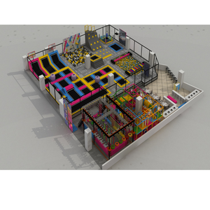 Parc de trampoline intérieur Construction et conception <span class=keywords><strong>Franchise</strong></span> Parc de trampoline géant Parc de trampoline géant intérieur avec restaurant - Product Image 3
