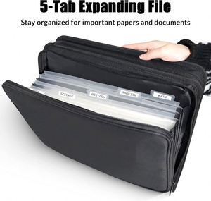 Classeur à anneaux BSCI de 3 pouces, capacité de 400 pages, sangle d'épaule amovible, classeur extensible à 5 onglets, échantillon gratuit, fabriqué en polyester - Product Image 6