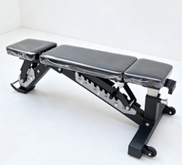 Nouveau modèle 3 Stops Gym Fitness Banc de musculation réglable multifonctionnel pour haltères et développé couché