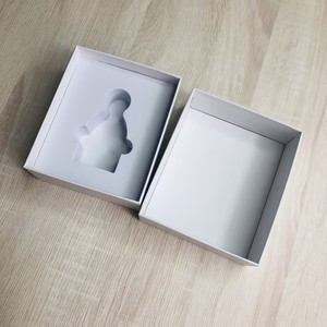 Custom White Rigid Perfume <b>Boxes</b> with Silver Foil Print - Luxury Perfume Packaging <b>Boxes</b> with Custom Foam Insert Gift <b>Boxes</b> - Product Image 5