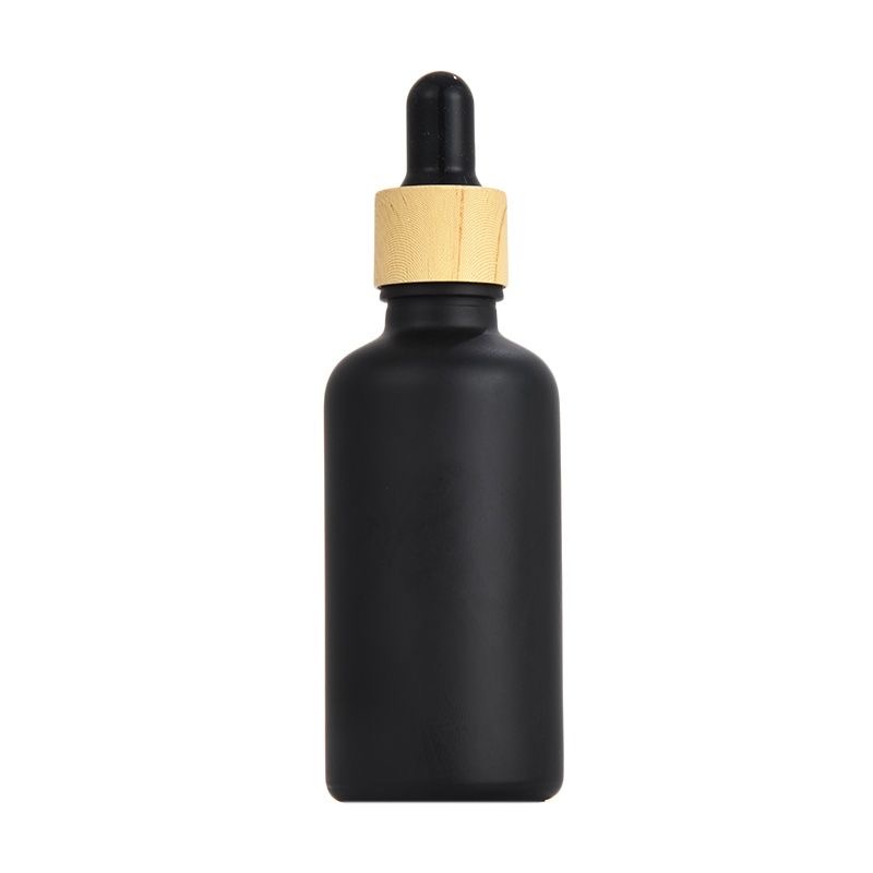 Glass skin care Essential oil bottle black dropper essence bottle Light proof