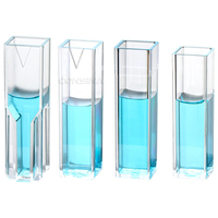 Cuvettes de réaction jetables, micro-gobelets pour échantillons, 1,5 ml, 2,5 ml, 4,5 ml, cuvettes en plastique pour spectrophotomètre