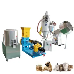 Fish Food Production Equipment Sinking Floating Fish Pellet Feed Extruder Making Machine