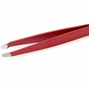 Wholesale Hot Selling Custom Private Label Eyebrow Tweezers Stainless Steel Slanted Tip Eyebrow Tweezer For Eyebrow Hair <b>Removal</b> - Product Image 2