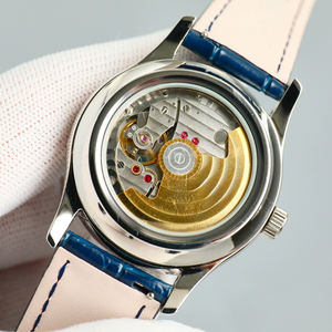 Montre unisexe haut de gamme 5A personnalisable, hommage au patrimoine, boîtier plaqué platine, griffes gravées, affichage du calendrier perpétuel - Product Image 6