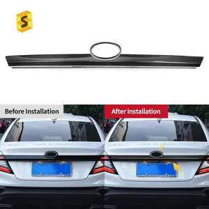 Shasha Carbon Rear Trunk Trim Exterior Accessories Dry Carbon Fiber For Subaru WRX 2022 Years Up