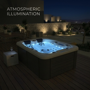 Lujo Relax jacuzzi spa al aire libre LED 6 personas jacuzzii de alta calidad al aire libre spa bañera masaje burbuja whirlpools hidro masaje - Product Image 3