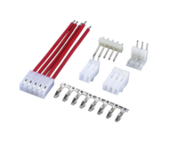 Cable de Señal con Terminales Tipo Pala, Codificación Multicolor, Baja Resistencia, LSZH (Bajo Humo), 0.3m, para Cámara de Coche, Multiconductor