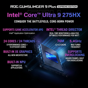 โน้ตบุ๊กเกมมิ่ง Strix SCAR 9 Plus Overkill Ultra Edition 18 2025 G835 พร้อม Ultra9-275HX RTX5080 32G 1T รุ่น Strix SCAR - Product Image 1