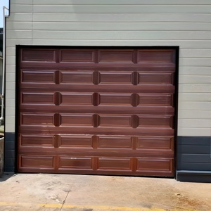 Porte de garage électrique à traction roulante automatique au design moderne personnalisé, fabriquée en alliage d'aluminium-disponible à la vente - Product Image 5