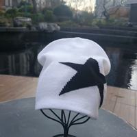 Bonnets d'hiver personnalisés en jacquard tricoté Spandex/Coton, logo personnalisable, gris blanc vintage, unisexe, ajustables avec bouton