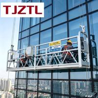 Plateforme de travail suspendue électrique pour immeubles de grande hauteur avec treuil