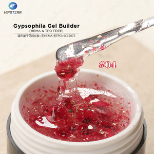 Low Heat Gypsophila Gel <b>Builder</b> HEMA & TPO FREE Dry Flower Nail Extension Gel Non Toxic <b>Builder</b> in a Container Custom Logo - Product Image 3