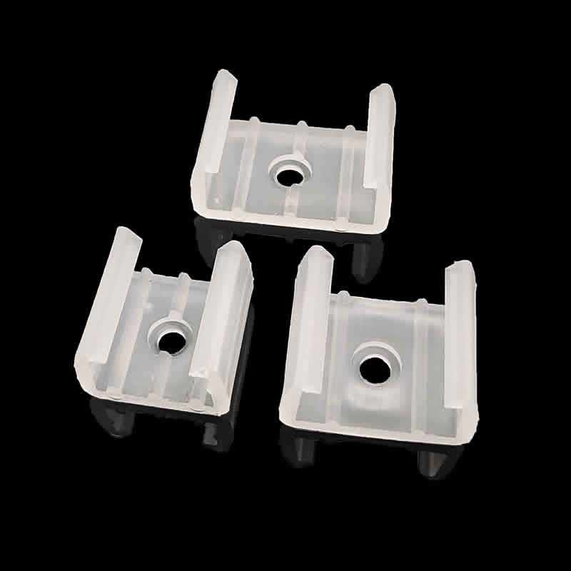 Qunclay 300 Pcs LED Light Strip Clips Clear Strip Light Mounting Brackets LED Holder Clamp Outdoor With Screws 12 Mm Wide For Holidays Party Decor Ip67/68-870811