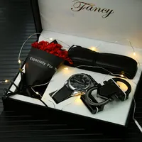 Paar Geschenk Gürtel Schlüsselbund Luxus Geschenke Set Valentinstag Für Vater Männer
