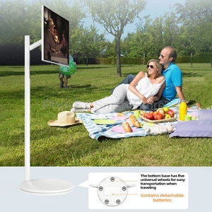 Nieuwe legergroene 16:9 touchscreen <span class=keywords><strong>32</strong></span> <span class=keywords><strong>inch</strong></span> Android Smart TV-standaard 10000mAH hoge-capaciteit batterij 8+128G 4K UHD draaibare verplaatsbare <span class=keywords><strong>monitor</strong></span> - Product Image 3