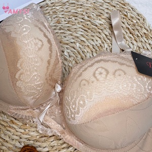 177 #   Soutien-gorge tricoté grande taille pour <span class=keywords><strong>femme</strong></span> 42-52D, style estival tendance, avec armatures fines, dentelle, doux, push-up, respirant, pour usage quotidien - Product Image 4