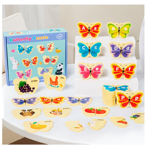 Kid's Wooden English Word <strong>Puzzle</strong> Early Childhood Education Cognitive Development And English Letter Intelligence Child <strong>Puzzles</strong>