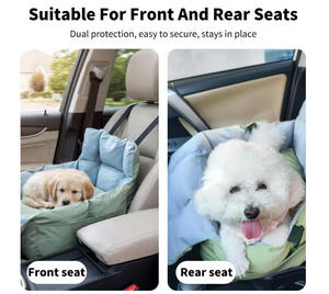 Asiento de <span class=keywords><strong>Coche</strong></span> Portátil <span class=keywords><strong>para</strong></span> <span class=keywords><strong>Perros</strong></span>, Cama Elevadora <span class=keywords><strong>para</strong></span> Mascotas, Transportín de Viaje con <span class=keywords><strong>Cinturón</strong></span> de Seguridad, Bolsillo de Almacenamiento, Correa <span class=keywords><strong>para</strong></span> el Hombro, <span class=keywords><strong>para</strong></span> Cachorros Pequeños de 22 Libras, Nailon, Apto <span class=keywords><strong>para</strong></span> Avión - Product Image 4