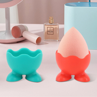 Portable Multicolor <strong>Beauty</strong> <strong>Sponge</strong> Holder Silicone Cute Makeup <strong>Sponge</strong> Holder with Egg case