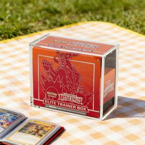 Boîte de présentation en acrylique pour Pokémon Battle Styles Elite Trainer Box, couvercle protecteur transparent pour le rangement et la présentation des cartes - Product Image 2