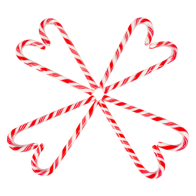 Wholesale OEM Order Hard Candy Christmas Candy Cane Red Color Lollipop