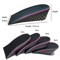 YEBEI augmentation de la hauteur semelles chaudes populaires 2 à 5cm mousse à mémoire soins des pieds coussin talon tasse ascenseurs Invisible hauteur augmenter semelles