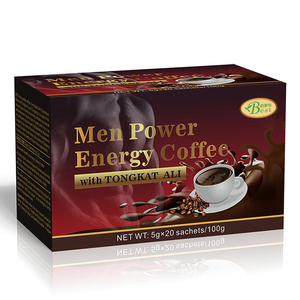 กาแฟผงมาคาสูตรพิเศษสำหรับผู้ชาย ตรา BEST ขนาด 5 กรัม*20 ซอง กาแฟมาคาสีดำ - Product Image 1