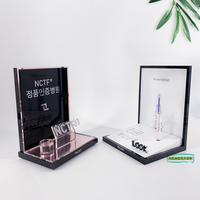 Présentoir de maquillage cosmétique en acrylique, Design personnalisé, comptoir de vente au détail, 10 pièces