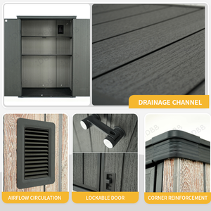 <span class=keywords><strong>Armoire</strong></span> de jardin verticale <span class=keywords><strong>en</strong></span> <span class=keywords><strong>plastique</strong></span> DBB Factory OEM 2700L, <span class=keywords><strong>armoire</strong></span> de rangement haute <span class=keywords><strong>pour</strong></span> <span class=keywords><strong>extérieur</strong></span>, facile à assembler, avec étagères et portes - Product Image 5