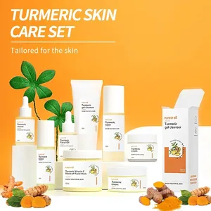 Manufacturer Wholesale Tumeric Skin Care Products Anti-aging Whitening Private Label Natural Turmeric Skin Care Set