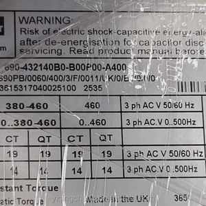 ไดรฟ์ปรับความถี่ AC, กำลังไฟฟ้าแบบกำหนดค่าได้ รุ่น AC690 ซีรีส์ 690-432140B0-B00P00-A400 - Product Image 6
