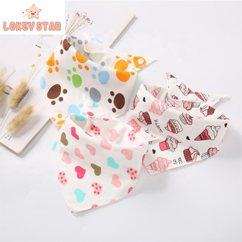 Бесплатный образец Антибактериальные Детские нагрудники Burp Ткани портативный Dribble обед Кормление нагрудник