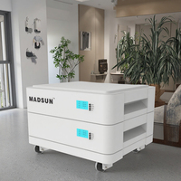 Madsun Kit de Système de Stockage Solaire Empilable EV 10KWh Lifepo4 Batterie 48V 200Ah 100AH