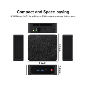 Beelink SER5 max 5800H 16g 500g 32g 500g Mini <span class=keywords><strong>PC</strong></span> gagne 11 SATA SSD <span class=keywords><strong>jeu</strong></span> rapide ordinateur portable DDR4 bureau industriel AMD beelink - Product Image 3