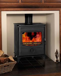 Chimenea de Leña de Hierro Fundido GR910, Chimenea Interior para Villa con Combustión Limpia, Convección de Calor por Radiación Térmica - Product Image 3