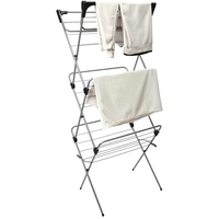 Tour pliante à 3 niveaux Séchoir à linge Séchoir à linge vertical Séchoir à vêtements à air chaud Cintre à linge portable