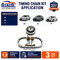 Set Rangkaian Rantai Timing Lengkap Baru untuk Audi A4 TT BWE/BPJ 2.0T 2008-2012 Baja Paduan 3pcs Perlengkapan Perbaikan Mesin Mobil