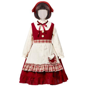 Personnalisation Festival Petite Fille Robe Halloween <span class=keywords><strong>Petit</strong></span> <span class=keywords><strong>Chaperon</strong></span> <span class=keywords><strong>Rouge</strong></span> Costume Enfants Conte De Fées Performance Costumes - Product Image 5