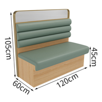 Meubles de restaurant modernes, combinaisons de tables et de chaises, banquettes, canapés, ensemble de table et de chaises en bois commercial